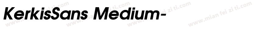 KerkisSans Medium字体转换